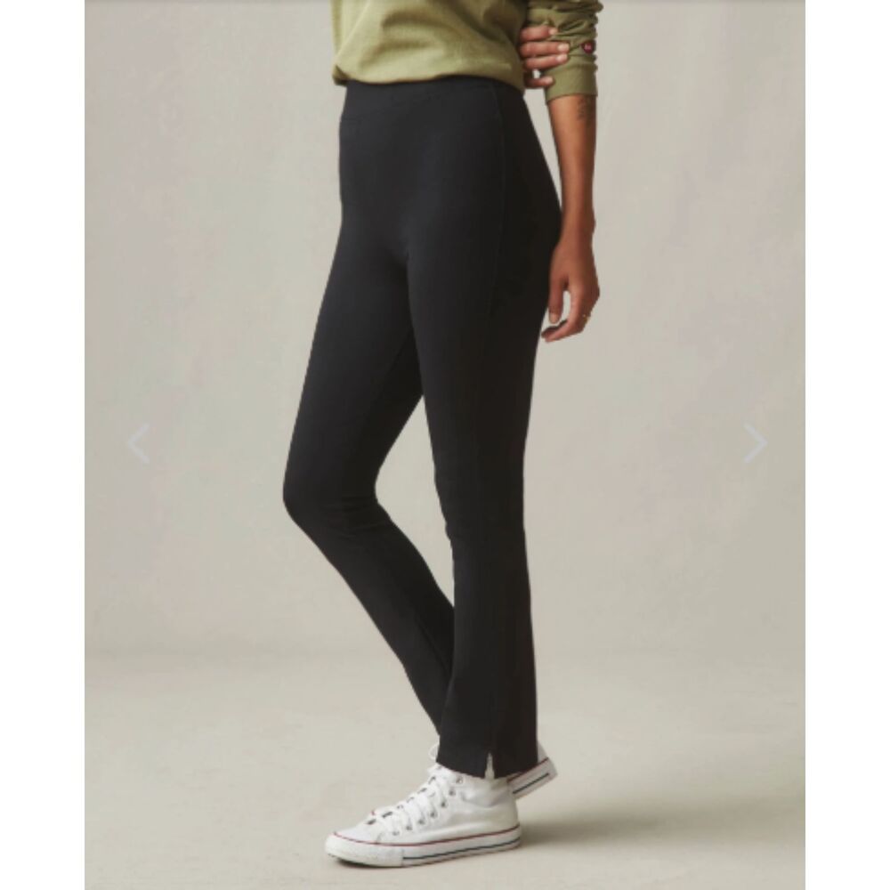 AMERICAN GIANT Black Kick Flare Crop Leggings Pants Size 10